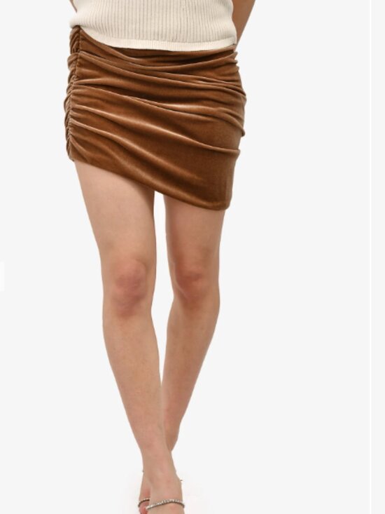ALIX NYC Dresses & Skirts - Alix NYC Brown Velvet 'Cyrus' Skirt Size S